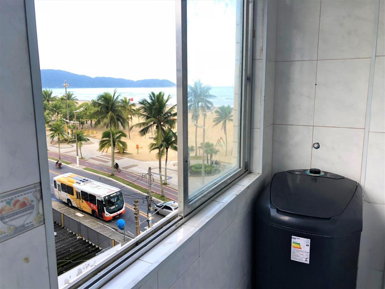 Apto Frente ao Mar com Vista Maravilhosa Praia Grande (Santos) Exterior foto
